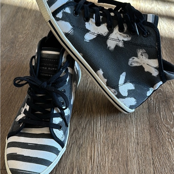Marc By Marc Jacobs Shoes - Marc Jacobs Black and White High-Top Sneakers